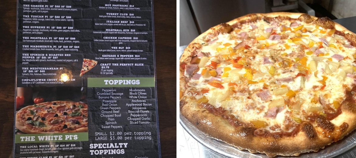 Pi Pizza Bar Menu