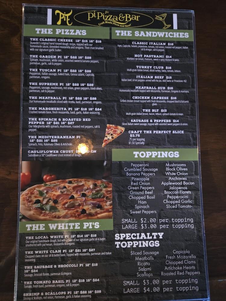 Pi Pizza Bar Menu image 1