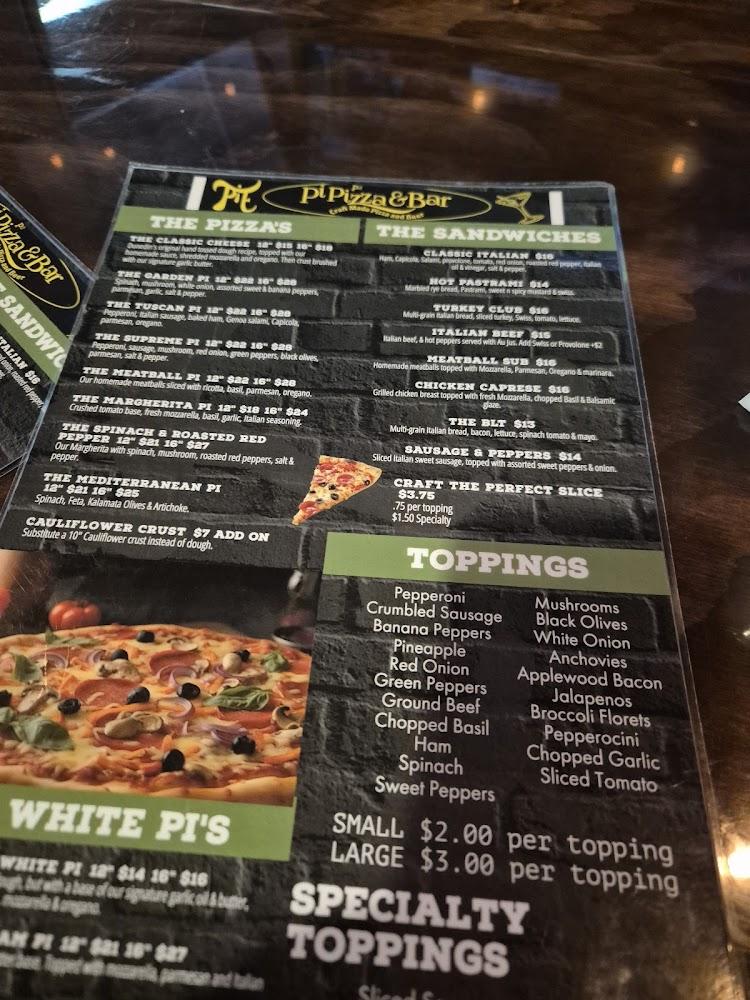 Pi Pizza Bar Menu image 2